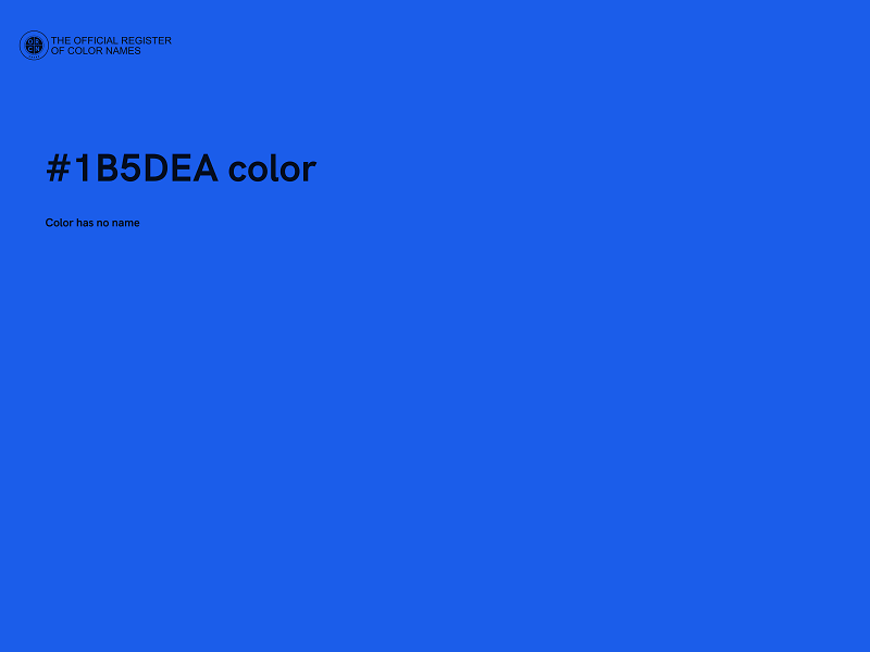#1B5DEA color image