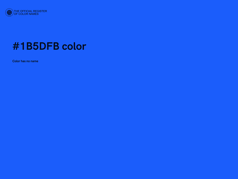 #1B5DFB color image