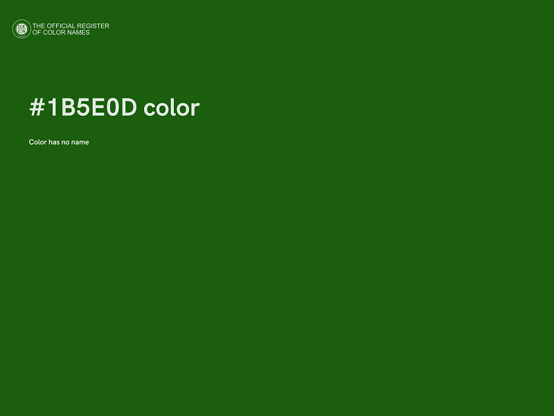 #1B5E0D color image