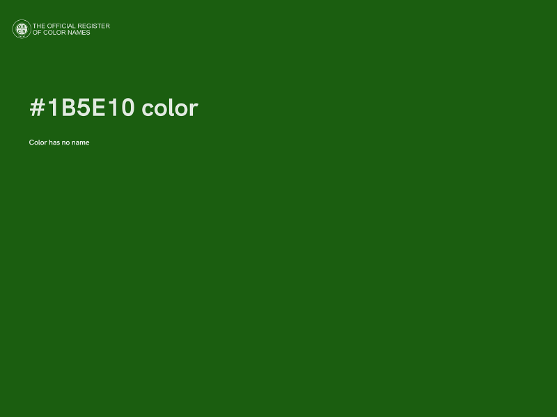 #1B5E10 color image