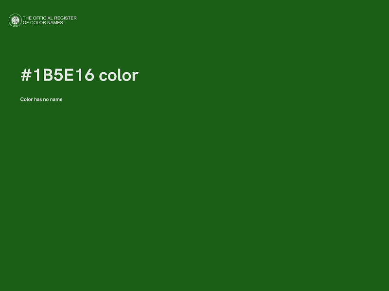 #1B5E16 color image