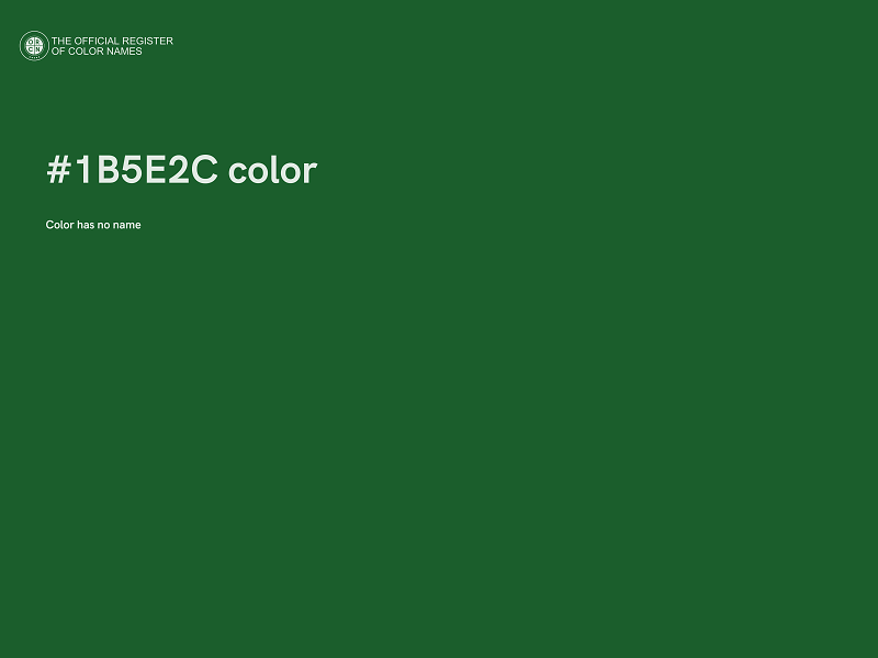 #1B5E2C color image