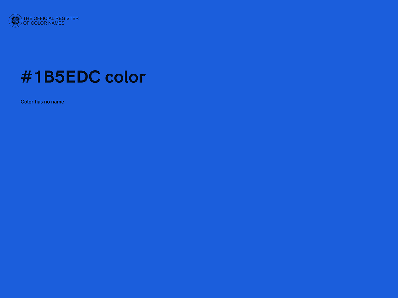 #1B5EDC color image