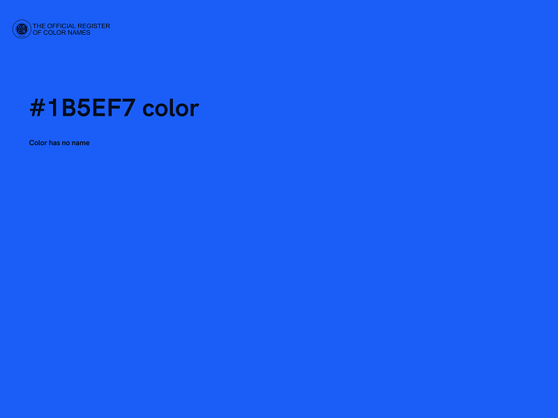 #1B5EF7 color image