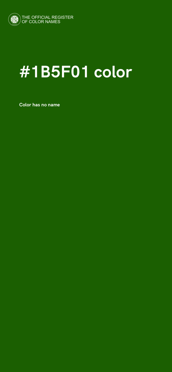 #1B5F01 color image