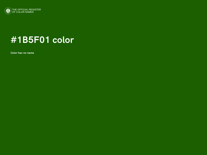 #1B5F01 color image