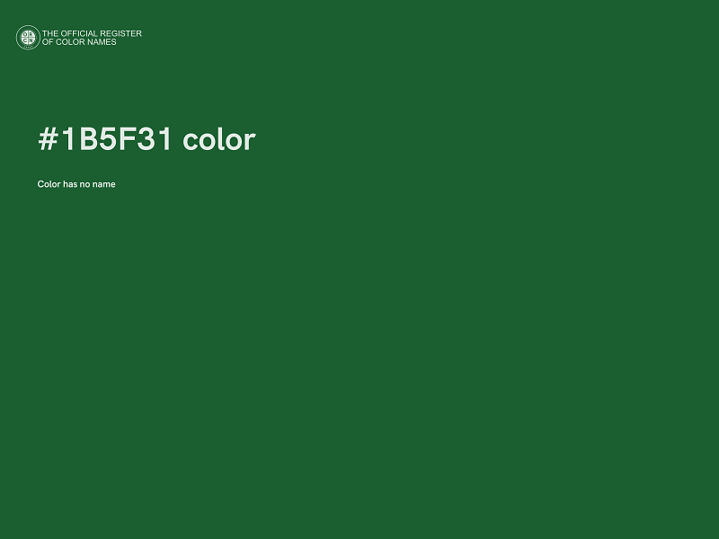 #1B5F31 color image