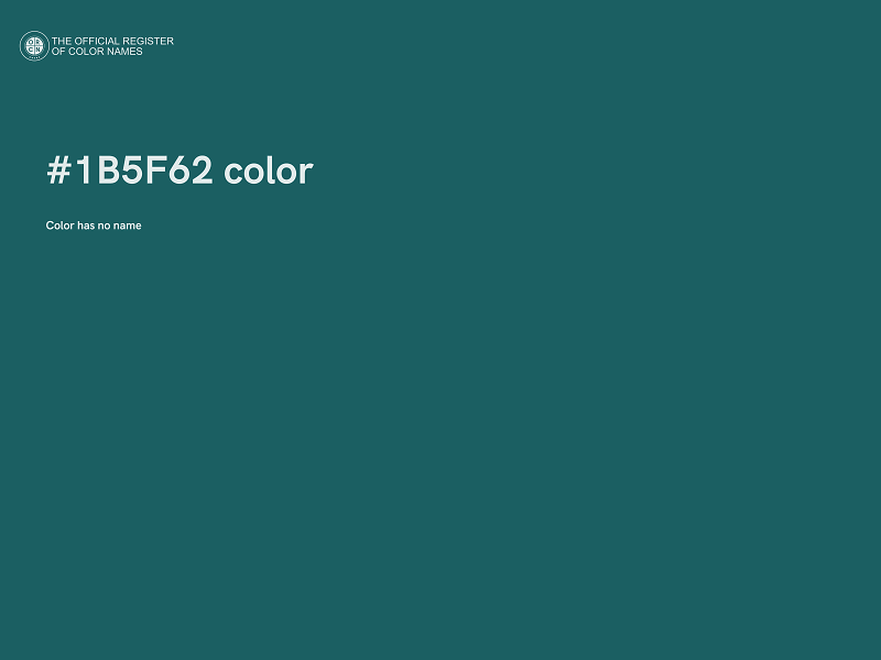 #1B5F62 color image