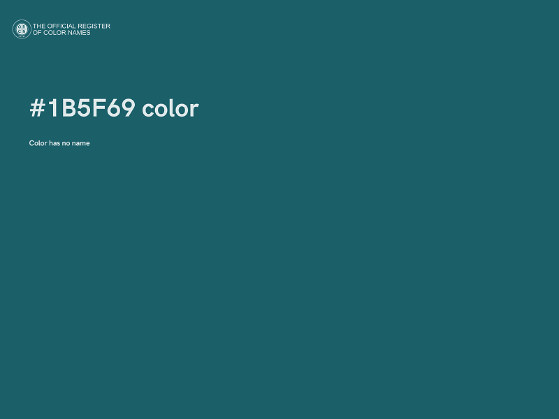 #1B5F69 color image