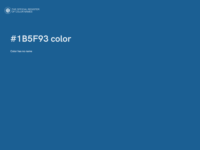 #1B5F93 color image