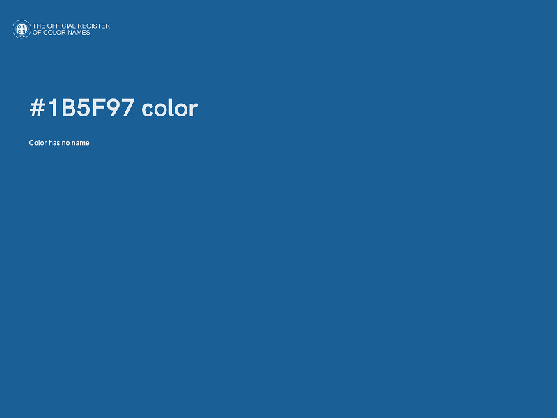 #1B5F97 color image