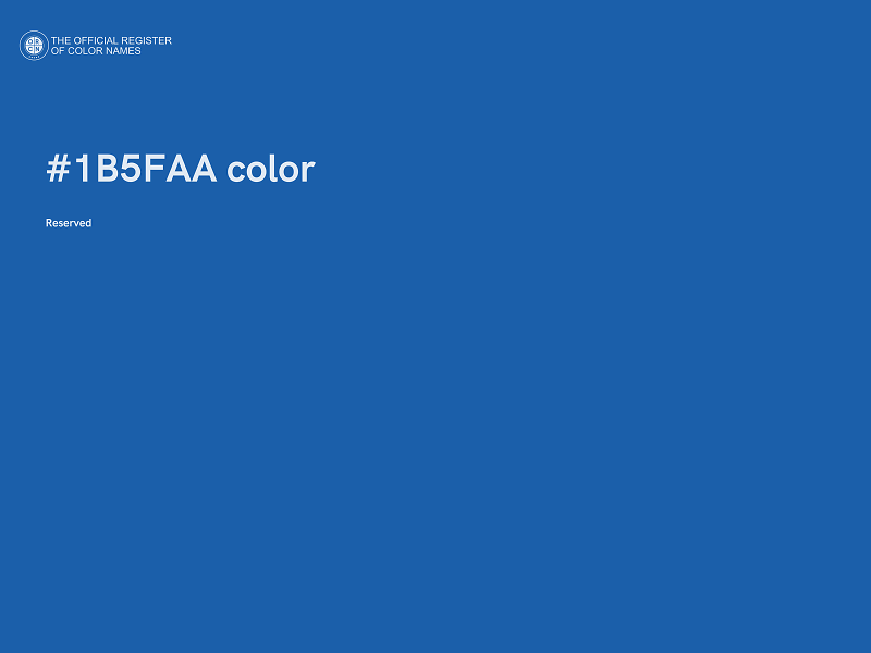 #1B5FAA color image