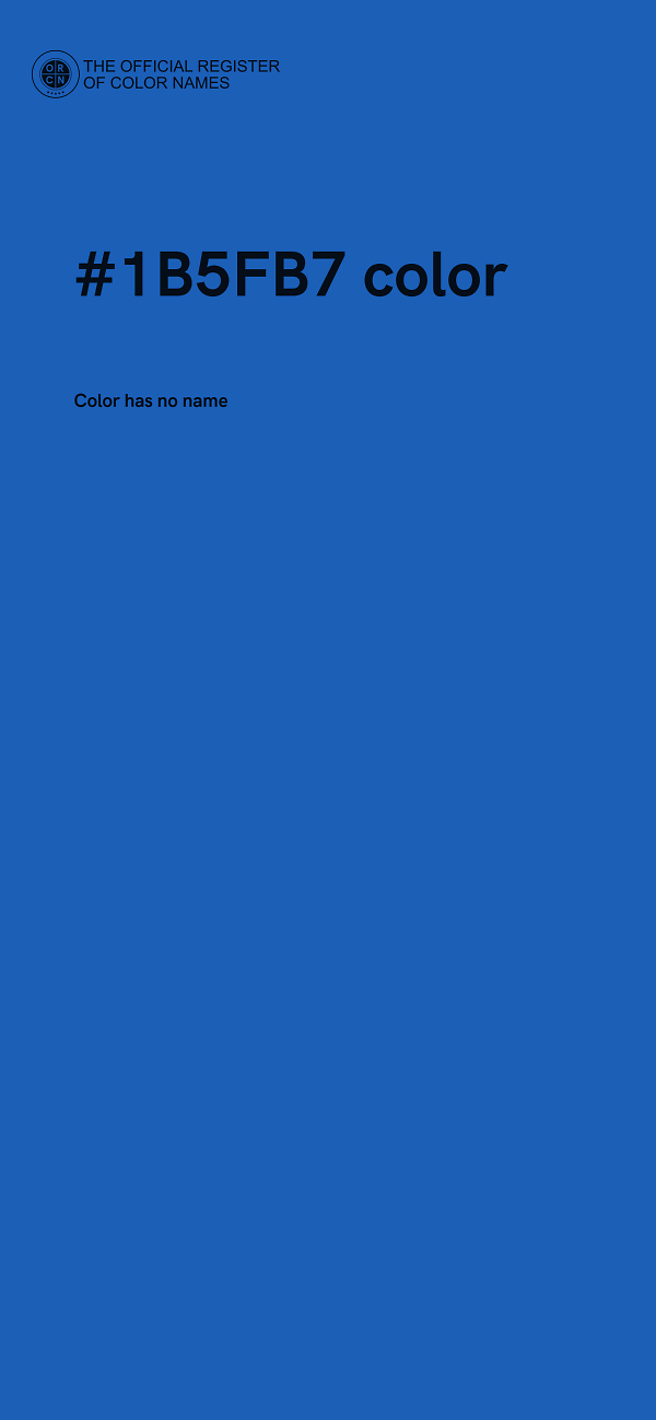 #1B5FB7 color image
