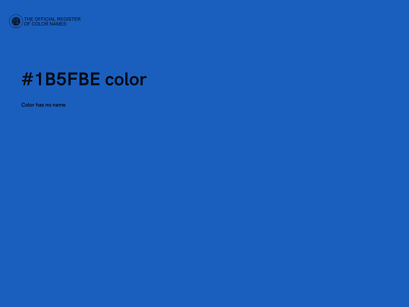 #1B5FBE color image