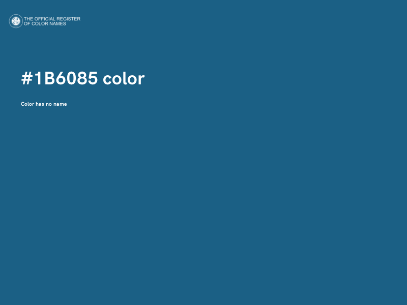 #1B6085 color image