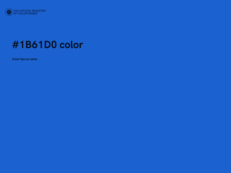 #1B61D0 color image