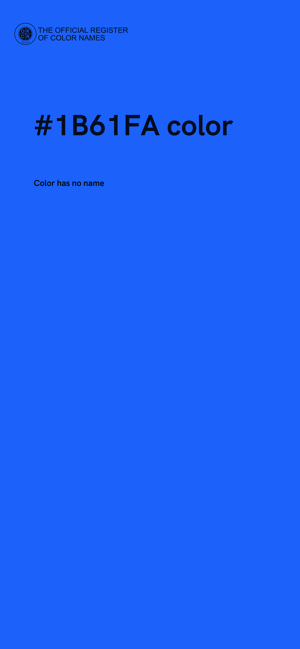 #1B61FA color image
