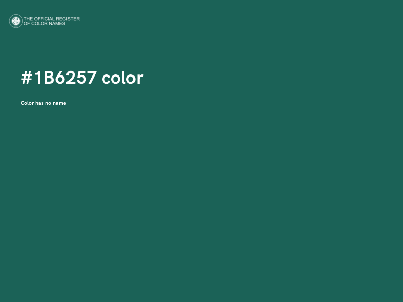 #1B6257 color image