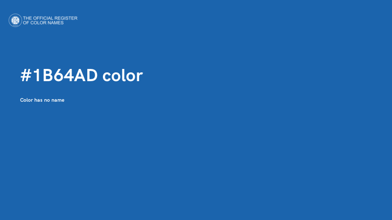 #1B64AD color image