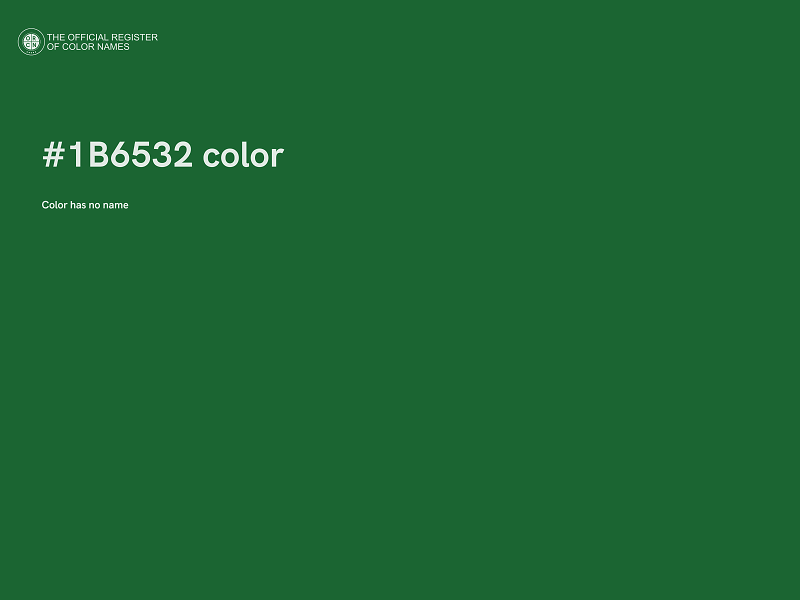 #1B6532 color image