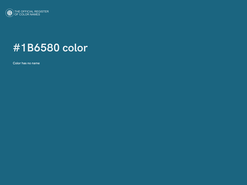 #1B6580 color image