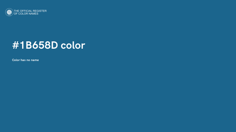 #1B658D color image