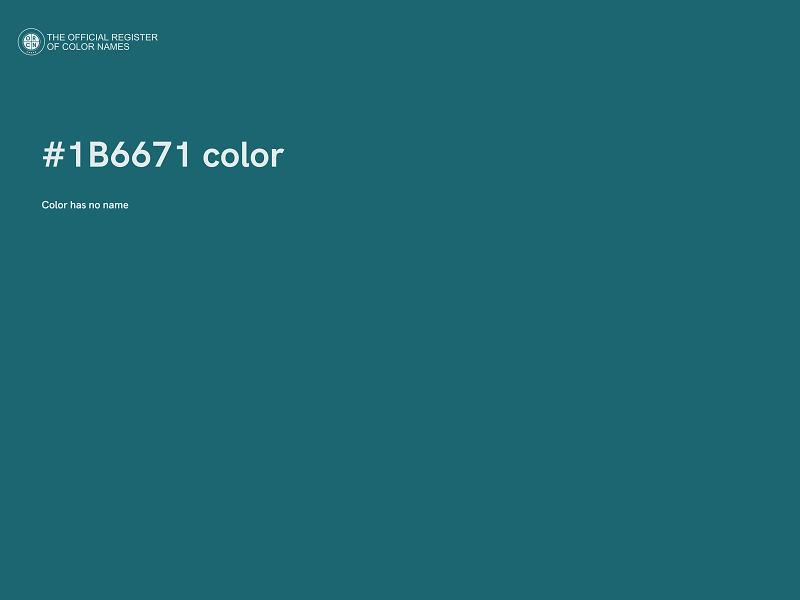#1B6671 color image