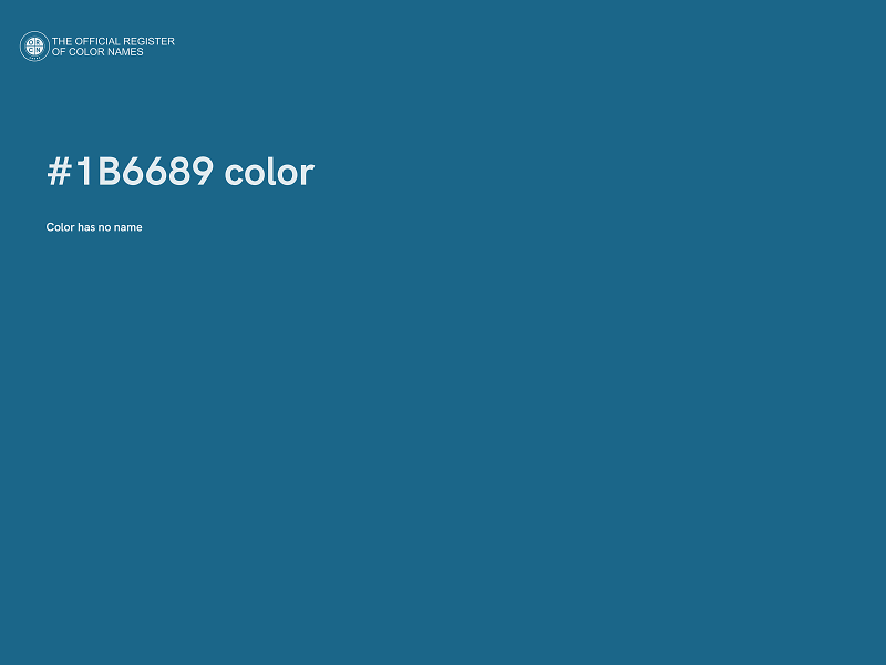 #1B6689 color image