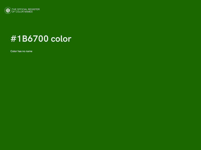 #1B6700 color image