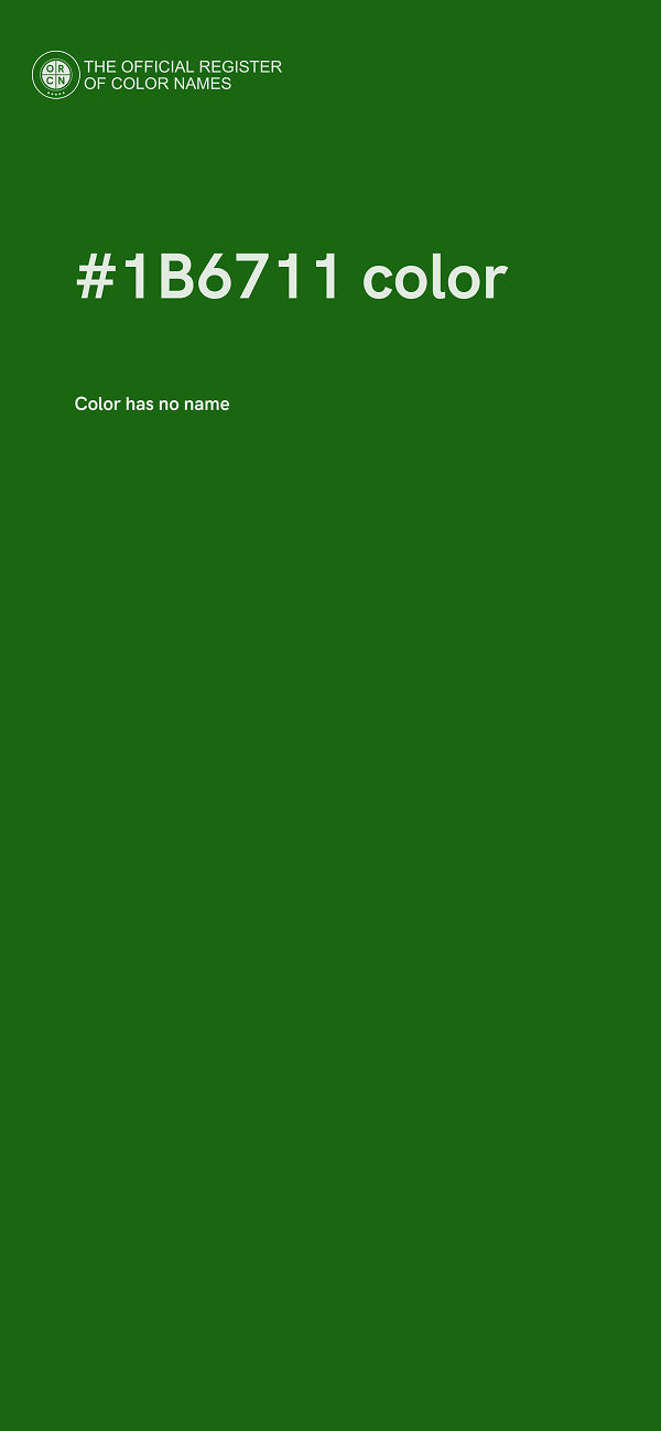 #1B6711 color image