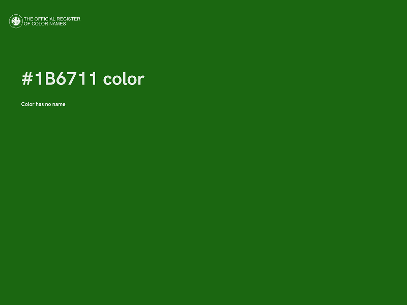 #1B6711 color image