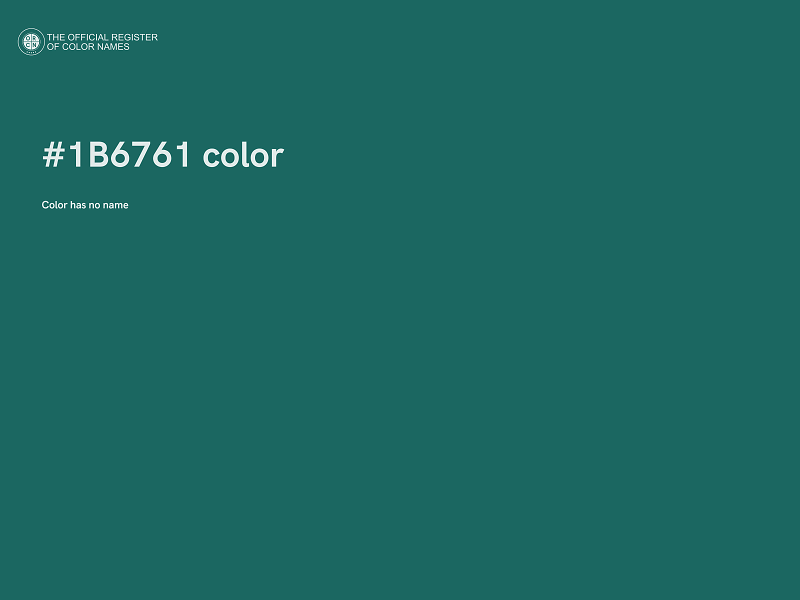 #1B6761 color image
