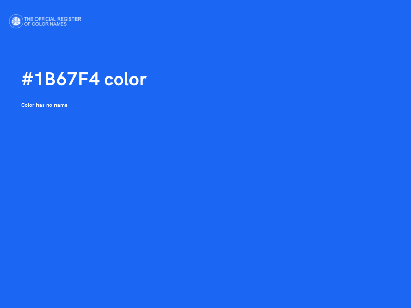 #1B67F4 color image