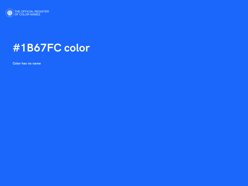 #1B67FC color image