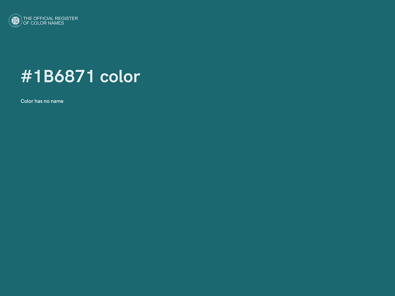 #1B6871 color image