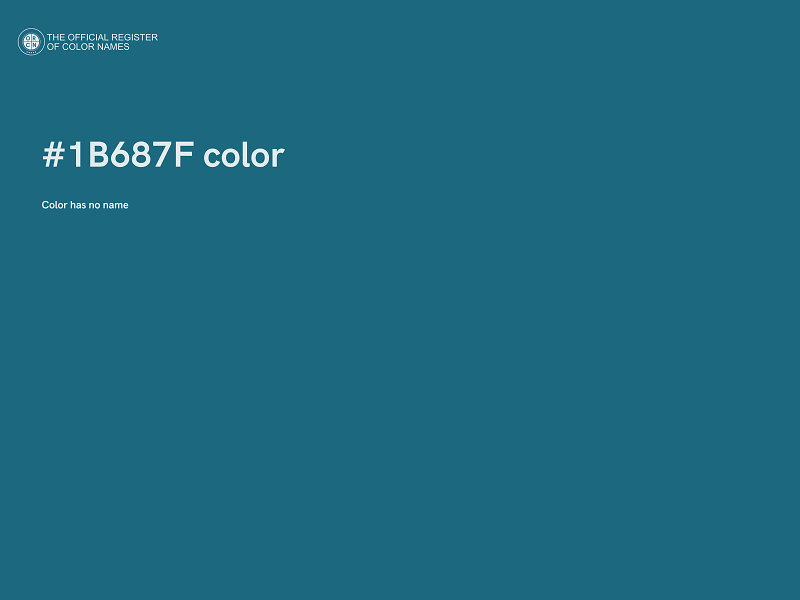 #1B687F color image