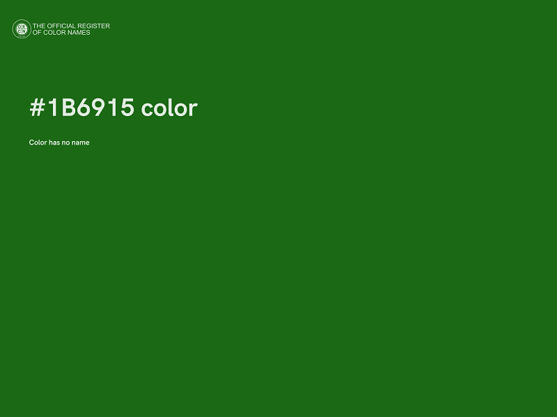 #1B6915 color image