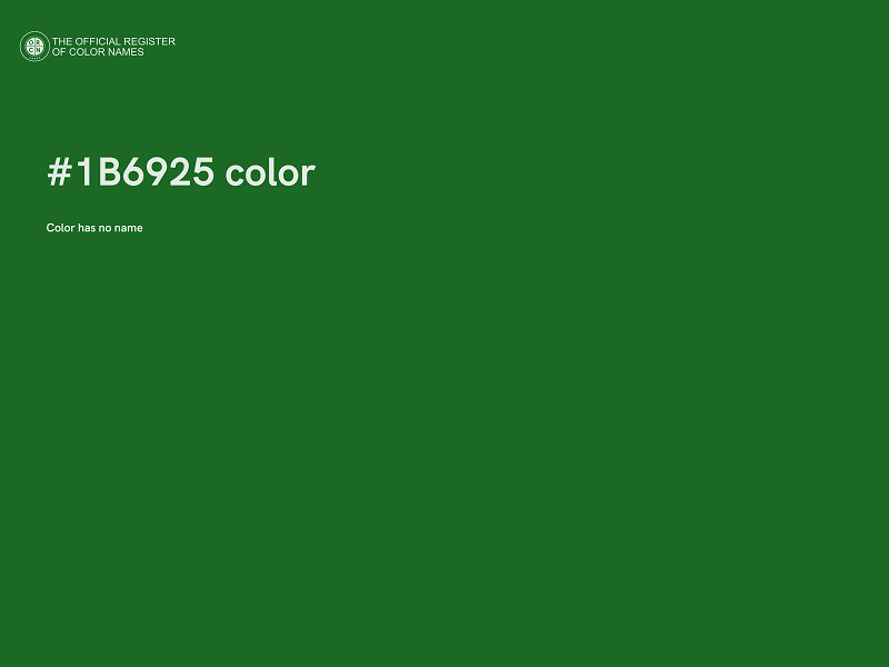 #1B6925 color image