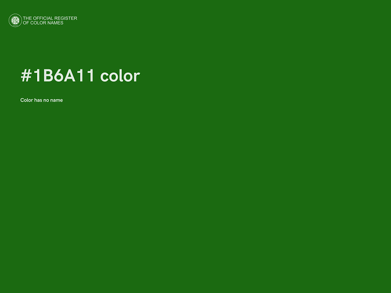 #1B6A11 color image