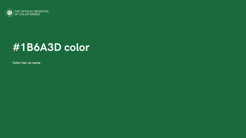 #1B6A3D color image