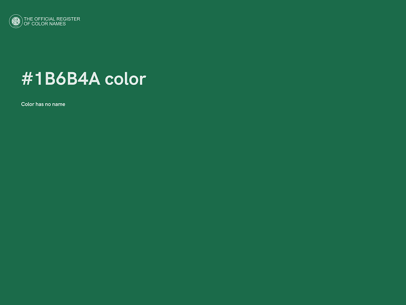 #1B6B4A color image