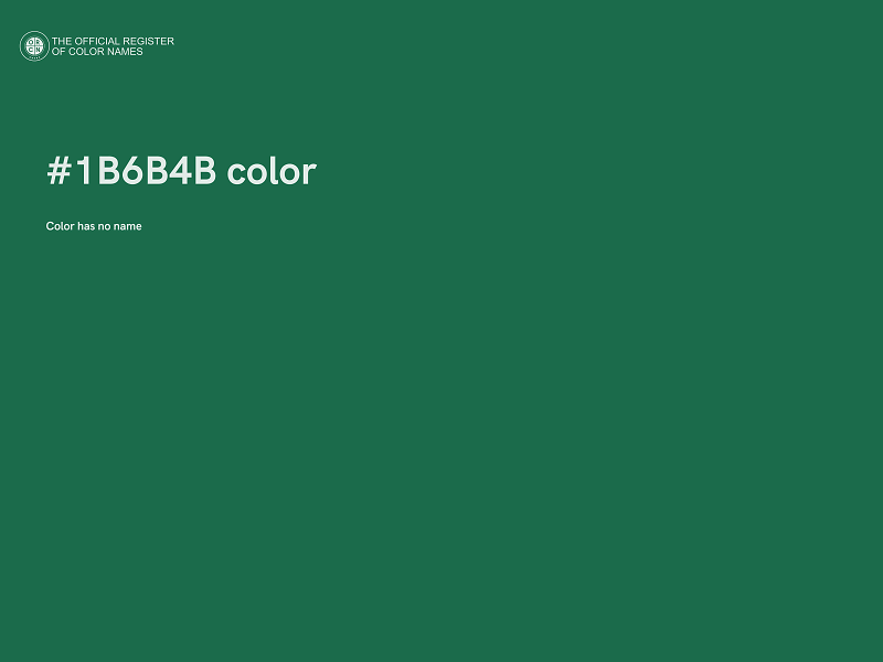 #1B6B4B color image