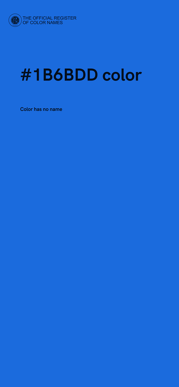#1B6BDD color image