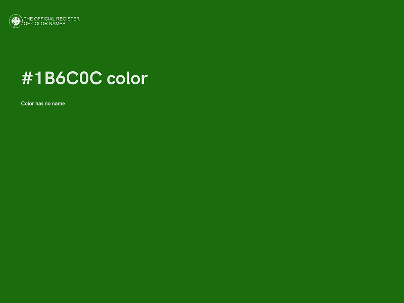 #1B6C0C color image