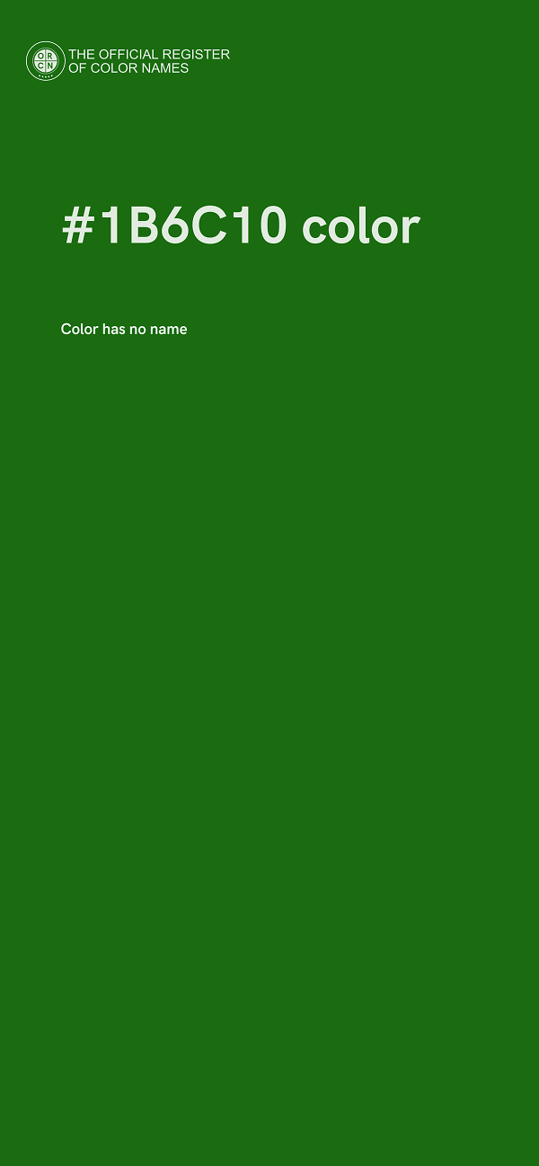 #1B6C10 color image
