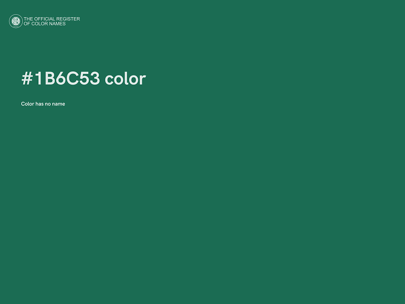 #1B6C53 color image