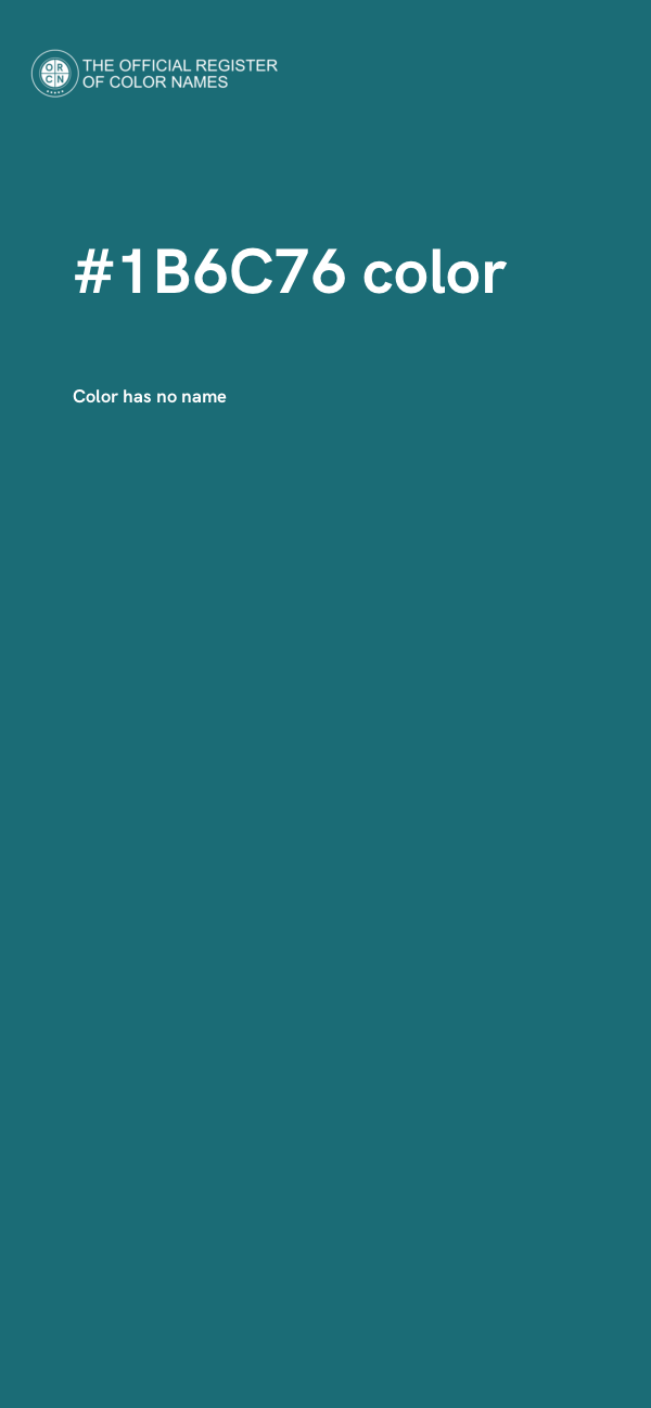 #1B6C76 color image