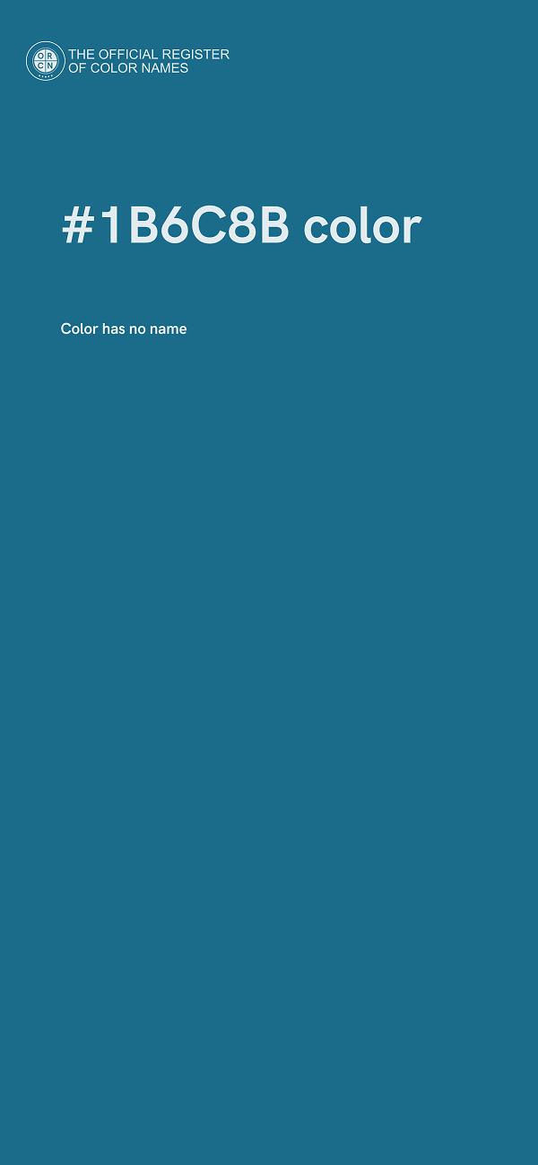 #1B6C8B color image