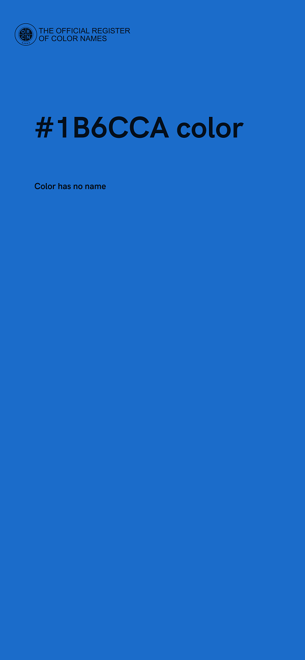#1B6CCA color image