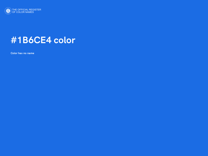 #1B6CE4 color image